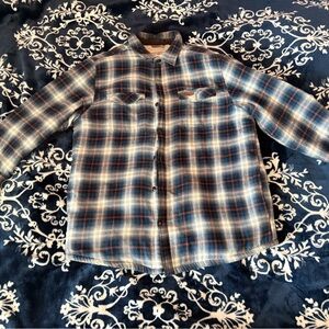 Field & Stream Blue Plaid Puffer Jacket